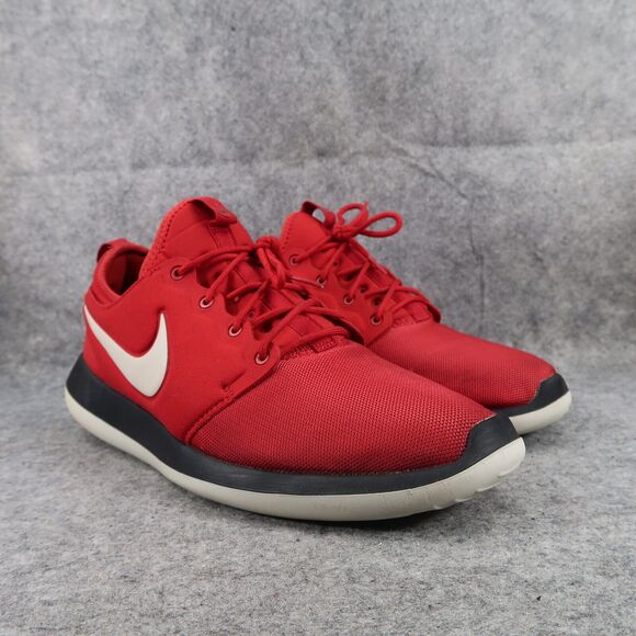 Nike Shoes Mens 14 Sneakers Athletic Roshe Two Trainers Sport Running Active Red - Picture 1 of 12